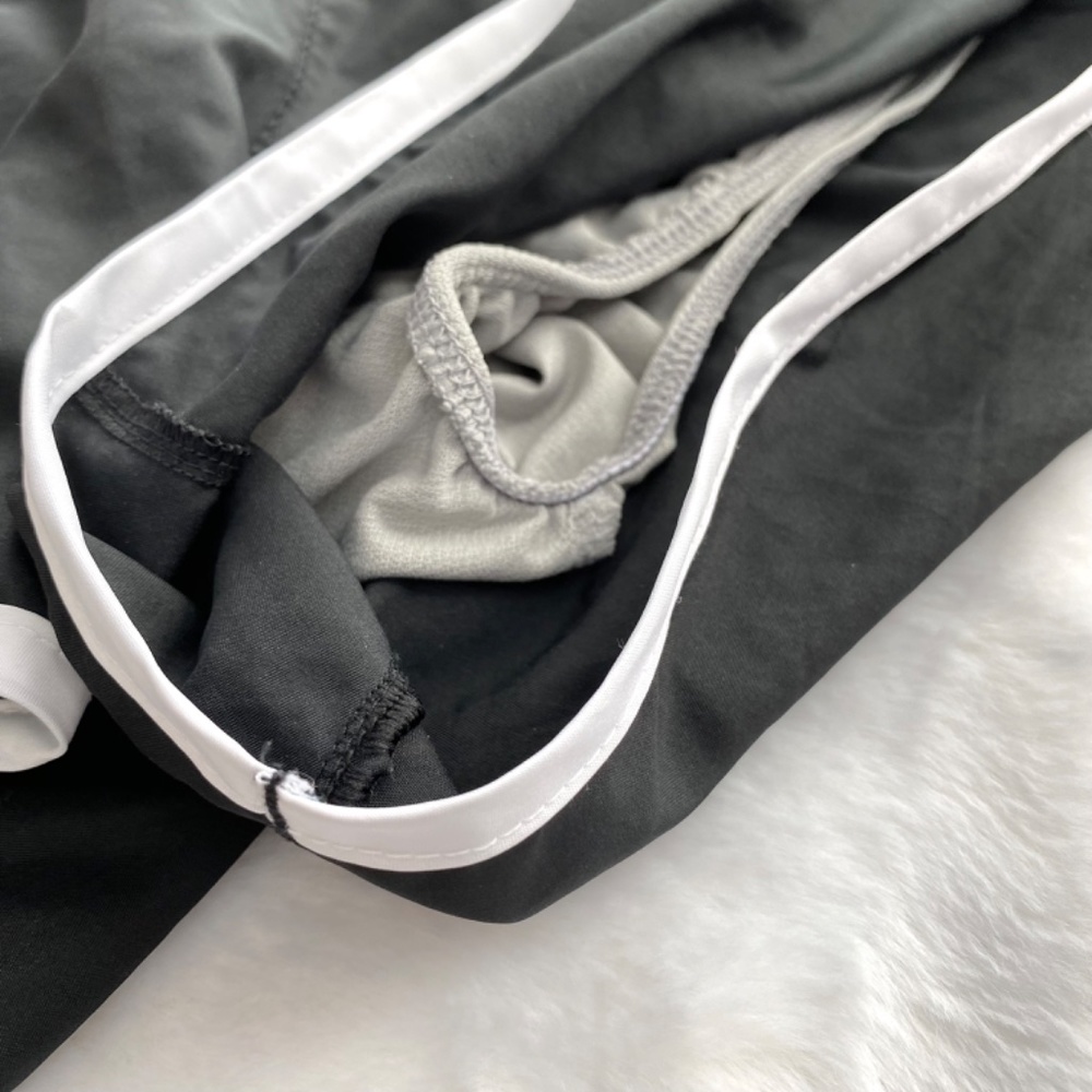 Nike Dri-Fit Running Shorts in Black and White - Picture 5 of 13